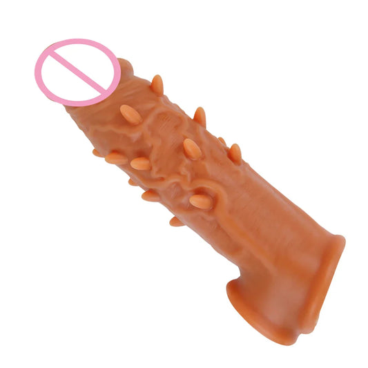 6 Inch BT Dotted Condom with Realistic Texture