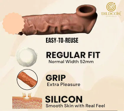 6 Inch BT Condom with Reusable Man Condom