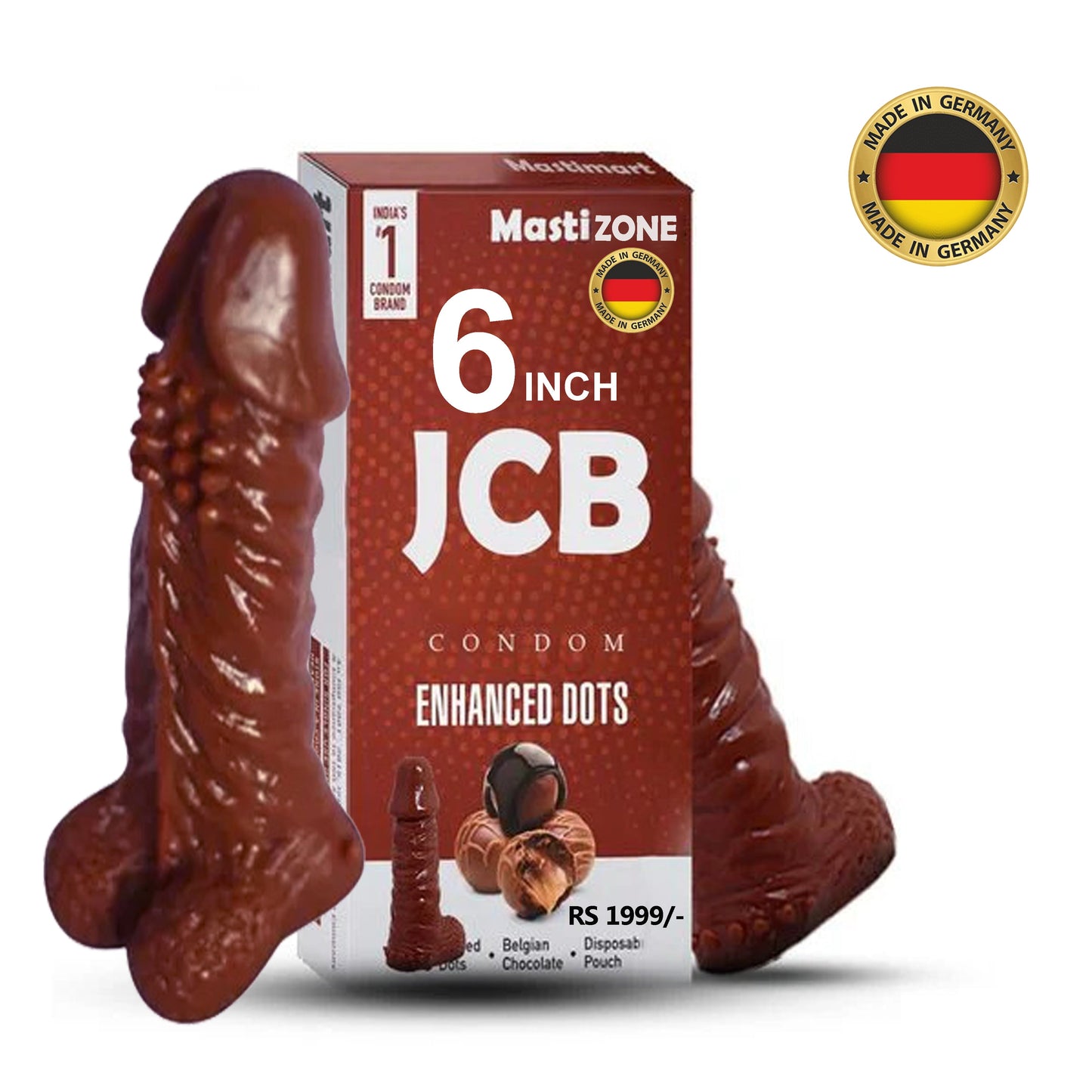 Jcb Condom with Realistic Texture 5 inch Reusable Man Condom (Copy)