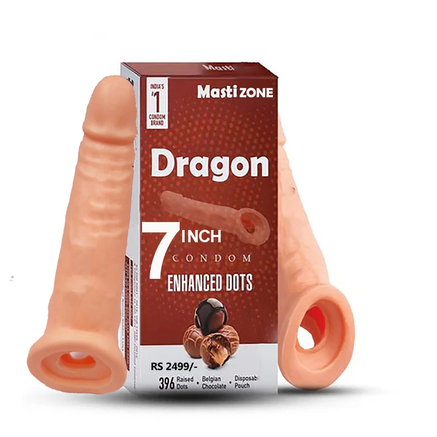 7 Dragon Condom with Realistic Texture 7 inch Reusable Man Condom