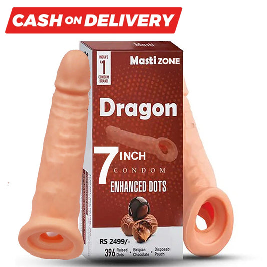 7 Dragon Condom with Realistic Texture 7 inch Reusable Man Condom